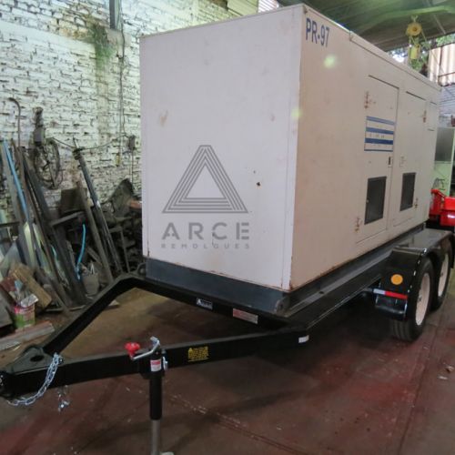 Remolque para tipo plataforma para planta de luz